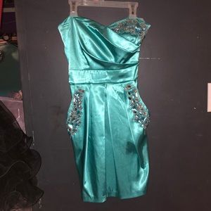 Teal formal dress